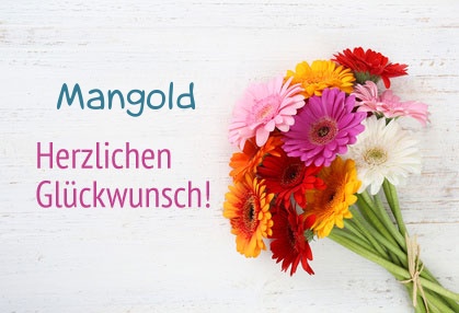 Blumen zum geburtstag fr Mangold