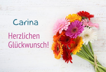Blumen zum geburtstag fr Carina