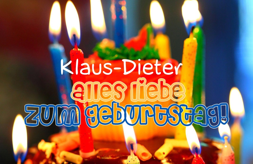 Alles Liebe zum Geburtstag, Klaus-Dieter!