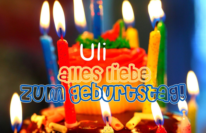 Alles Liebe zum Geburtstag, Uli!.