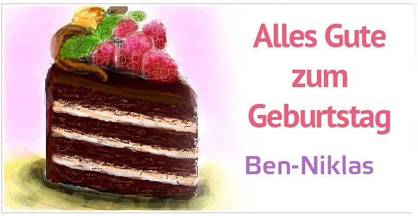Alles Gute zum Geburtstag, Ben-Niklas!