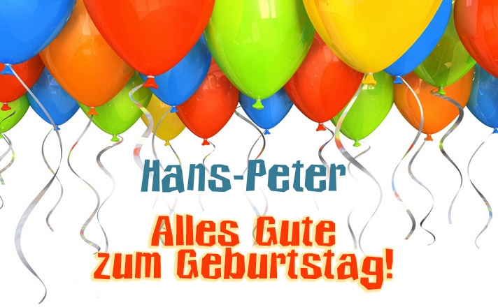 Alles Gute zum Geburtstag Hans-Peter