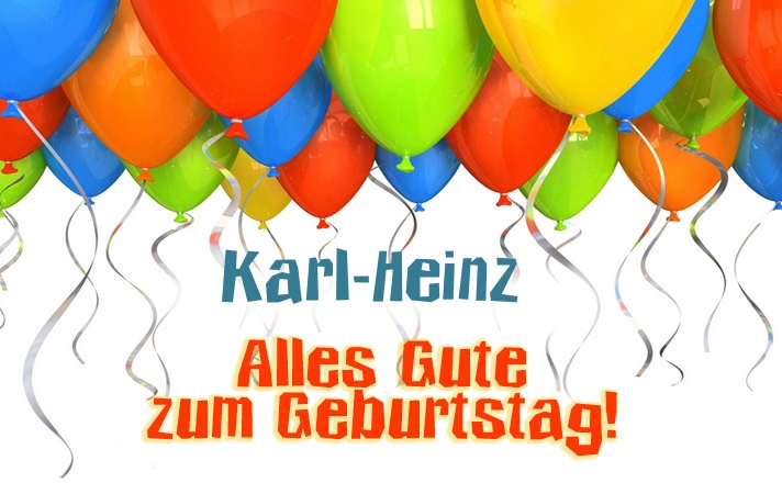 Alles Gute zum Geburtstag Karl-Heinz