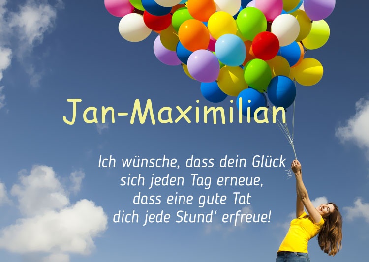 Gedicht zum geburtstag fr Jan-Maximilian