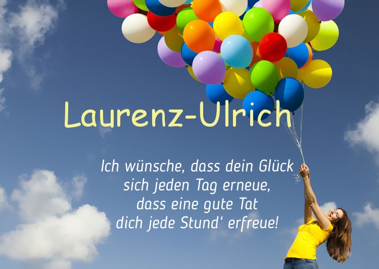 Gedicht zum geburtstag fr Laurenz-Ulrich