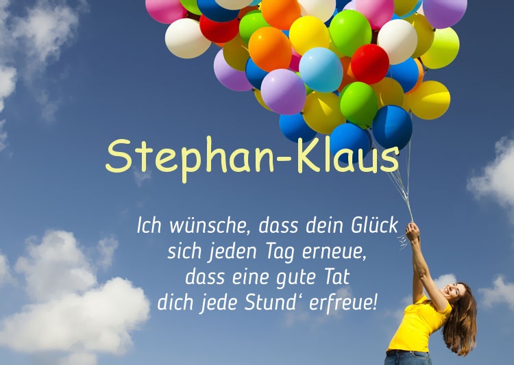 Gedicht zum geburtstag fr Stephan-Klaus