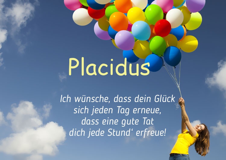 Gedicht zum geburtstag fr Placidus