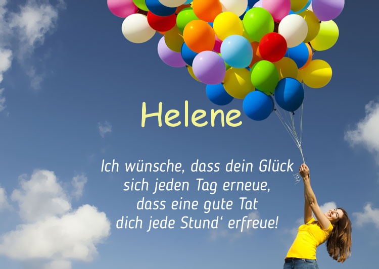 Gedicht zum geburtstag fr Helene