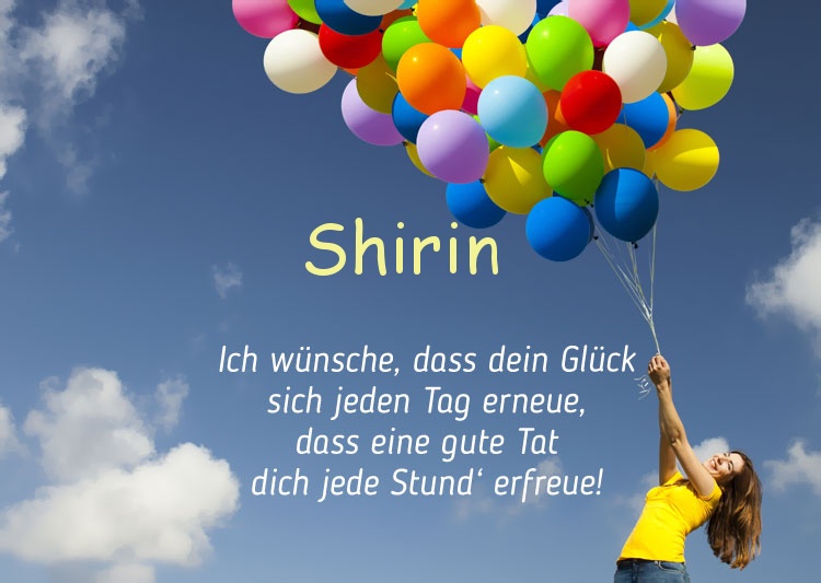 Gedicht zum geburtstag fr Shirin