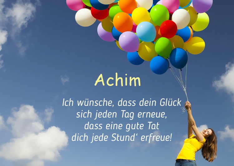 Gedicht zum geburtstag fr Achim