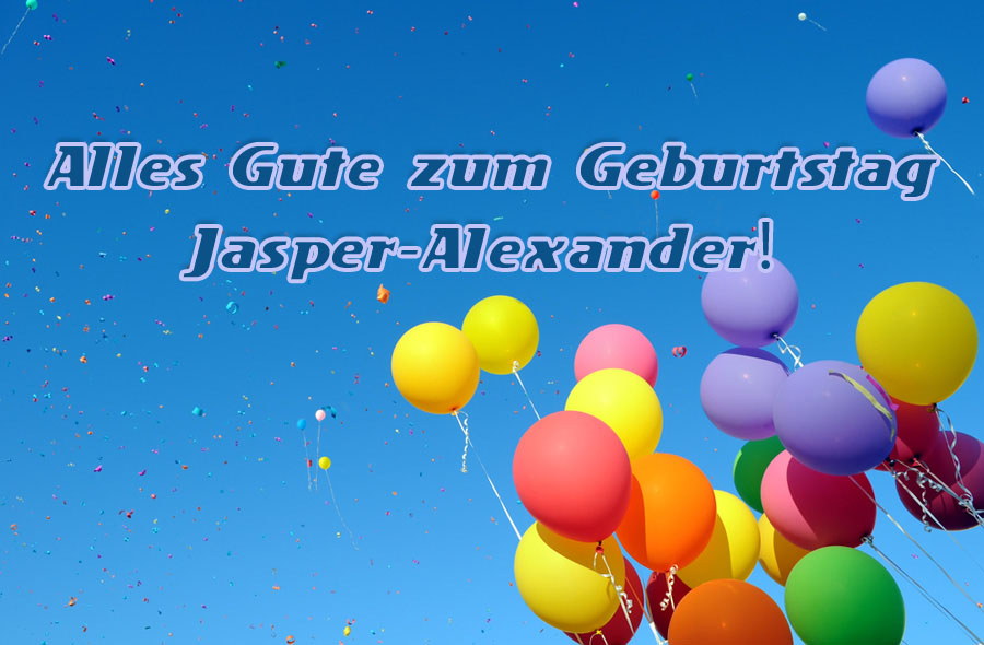 Bild: Alles Gute zum Geburtstag, Jasper-Alexander!