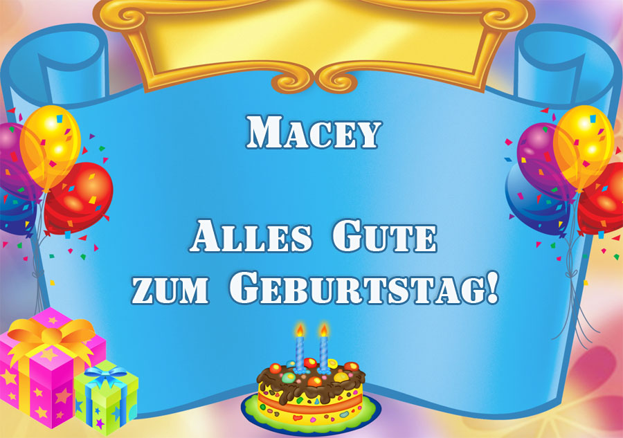 Macey - Alles Gute zum Geburtstag - bild