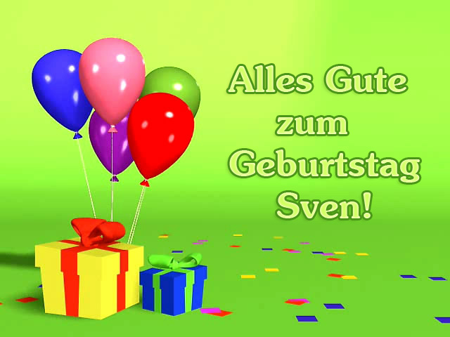 Alles Gute zum Geburtstag, Sven!