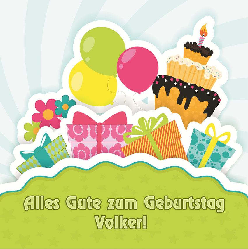 Alles Gute zum Geburtstag, Volker!