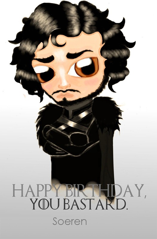 Jon Snow wnscht alles Gute zum Geburtstag Soeren