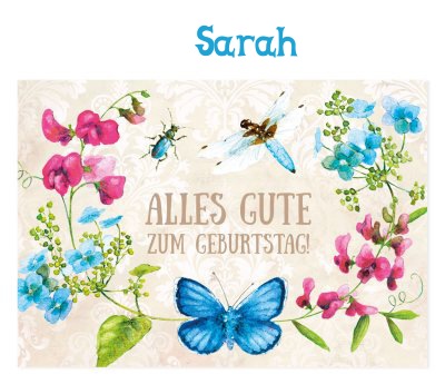 Alles Gute zum Geburtstag, Sarah! Bilder Glückwünsche. (33 Stk.)