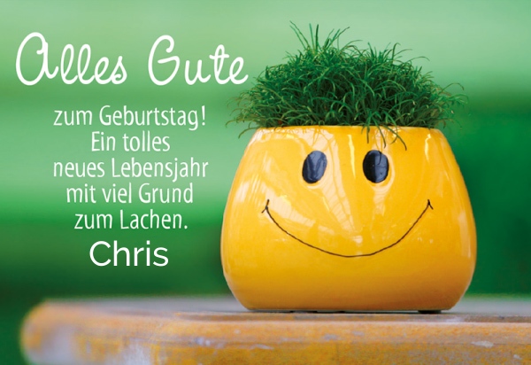 Ein tolles neues Lebensjahr fr Chris!