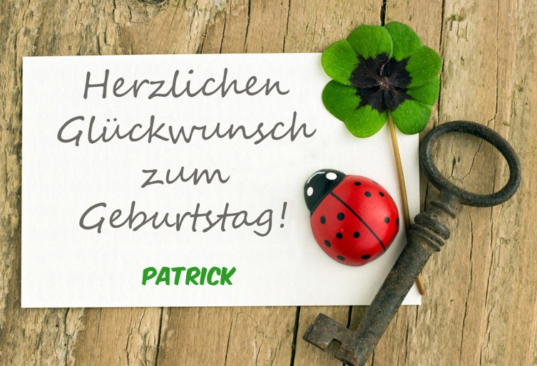 Patrick, Herzlichen Glckwunsch zum Geburtstag!