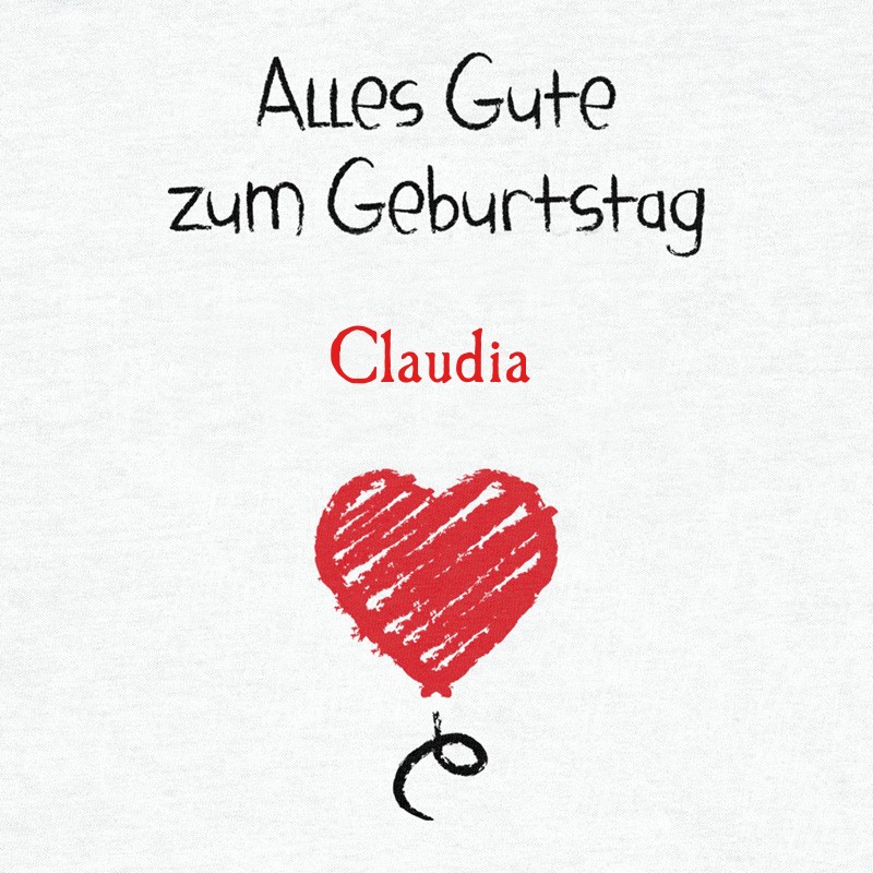 Herzlichen Glckwunsch zum Geburtstag, Claudia
