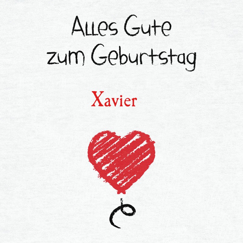 Herzlichen Glckwunsch zum Geburtstag, Xavier