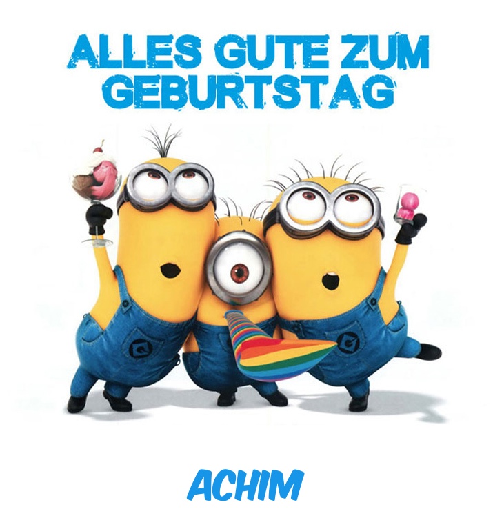 Alles Gute zum Geburtstag von Minions fr Achim