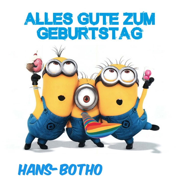 Alles Gute zum Geburtstag von Minions fr Hans-Botho