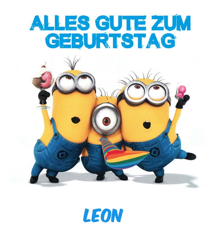 Alles Gute zum Geburtstag von Minions fr Leon