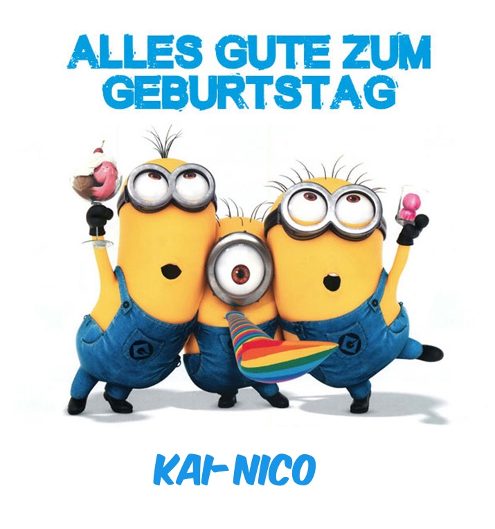 Alles Gute zum Geburtstag von Minions fr Kai-Nico