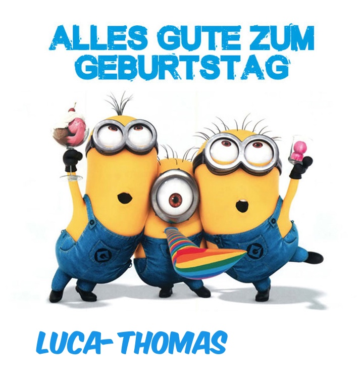 Alles Gute zum Geburtstag von Minions fr Luca-Thomas