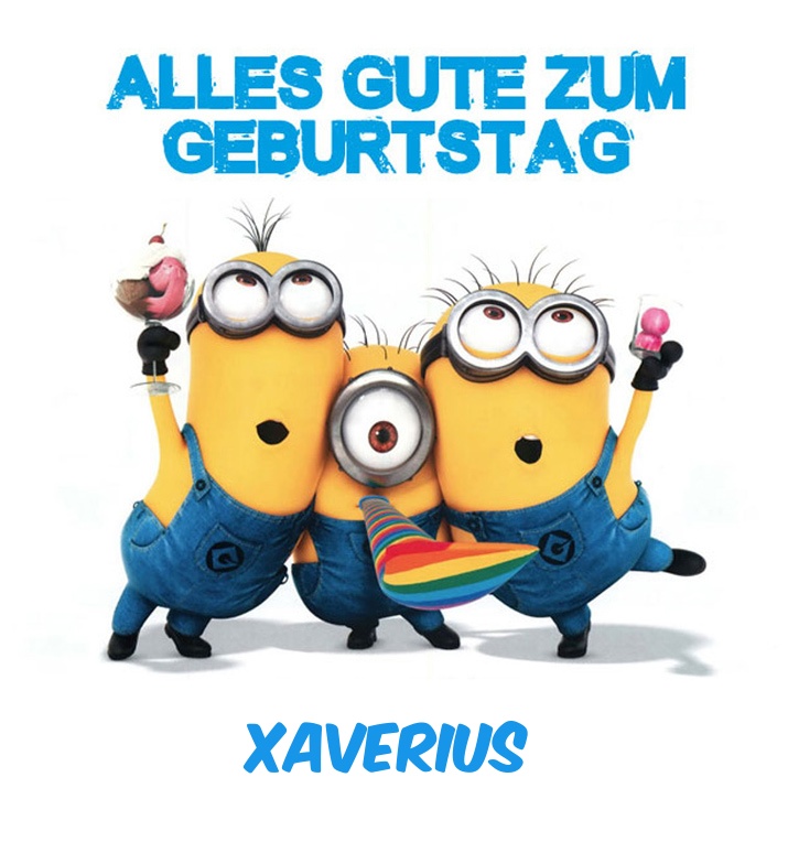 Alles Gute zum Geburtstag von Minions fr Xaverius