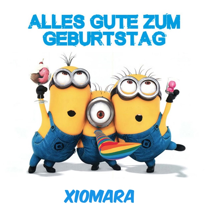 Alles Gute zum Geburtstag von Minions fr Xiomara