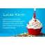 Gratulieren zum geburtstag fr Lucas-Kevin