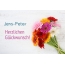 Blumen zum geburtstag fr Jens-Peter