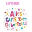 Bunte Geburtstagsgre fr Luther