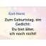 Zum Geburtstag ein Gedicht fr Karl-Horst