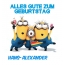 Alles Gute zum Geburtstag von Minions fr Hans-Alexander