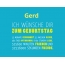 Gerd, Ich wünsche dir zum geburtstag...