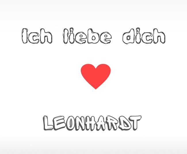 Ich liebe dich Leonhardt