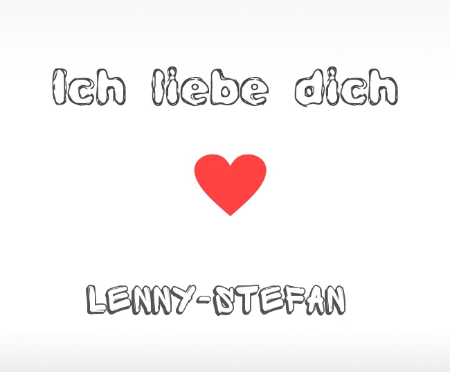 Ich liebe dich Lenny-Stefan