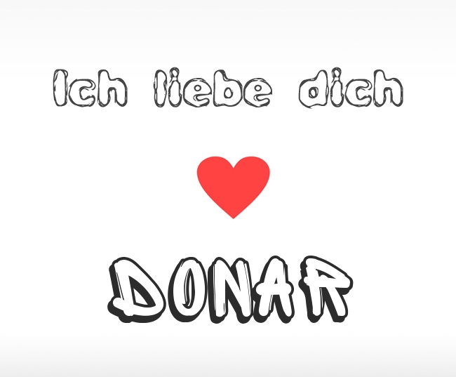 Ich liebe dich Donar