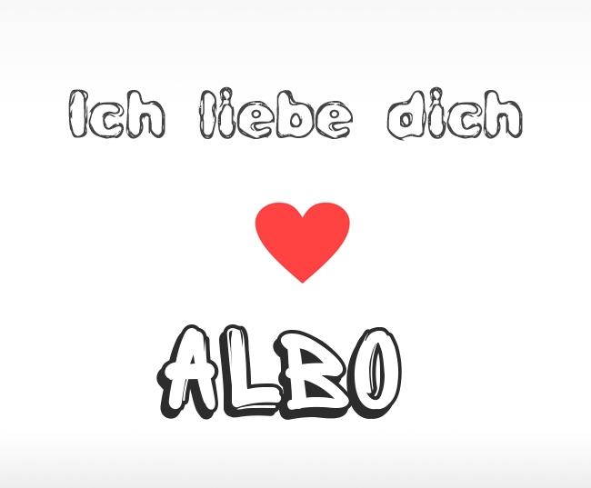 Ich liebe dich Albo