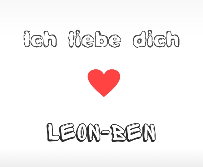 Ich liebe dich Leon-Ben