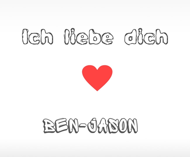 Ich liebe dich Ben-Jason