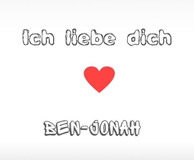 Ich liebe dich Ben-Jonah