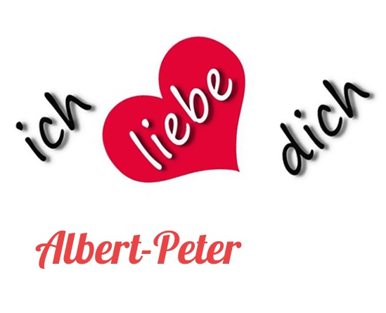 Bild: Ich liebe Dich Albert-Peter