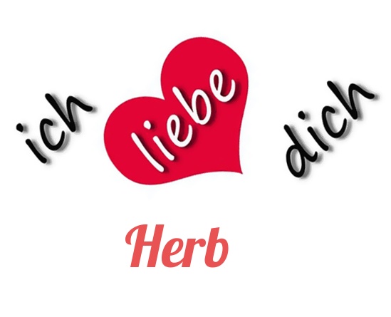 Bild: Ich liebe Dich Herb