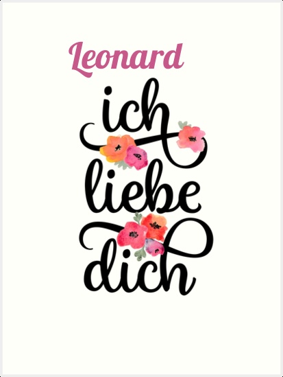 Leonard, Ich liebe Dich Bilder