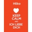 Hilko - keep calm and Ich liebe Dich!