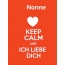 Nonne - keep calm and Ich liebe Dich!