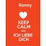 Ronny - keep calm and Ich liebe Dich!